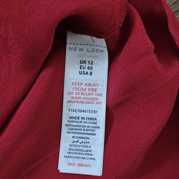 New Look Orange Pink Backless Tank Top - Picture 5 of 6